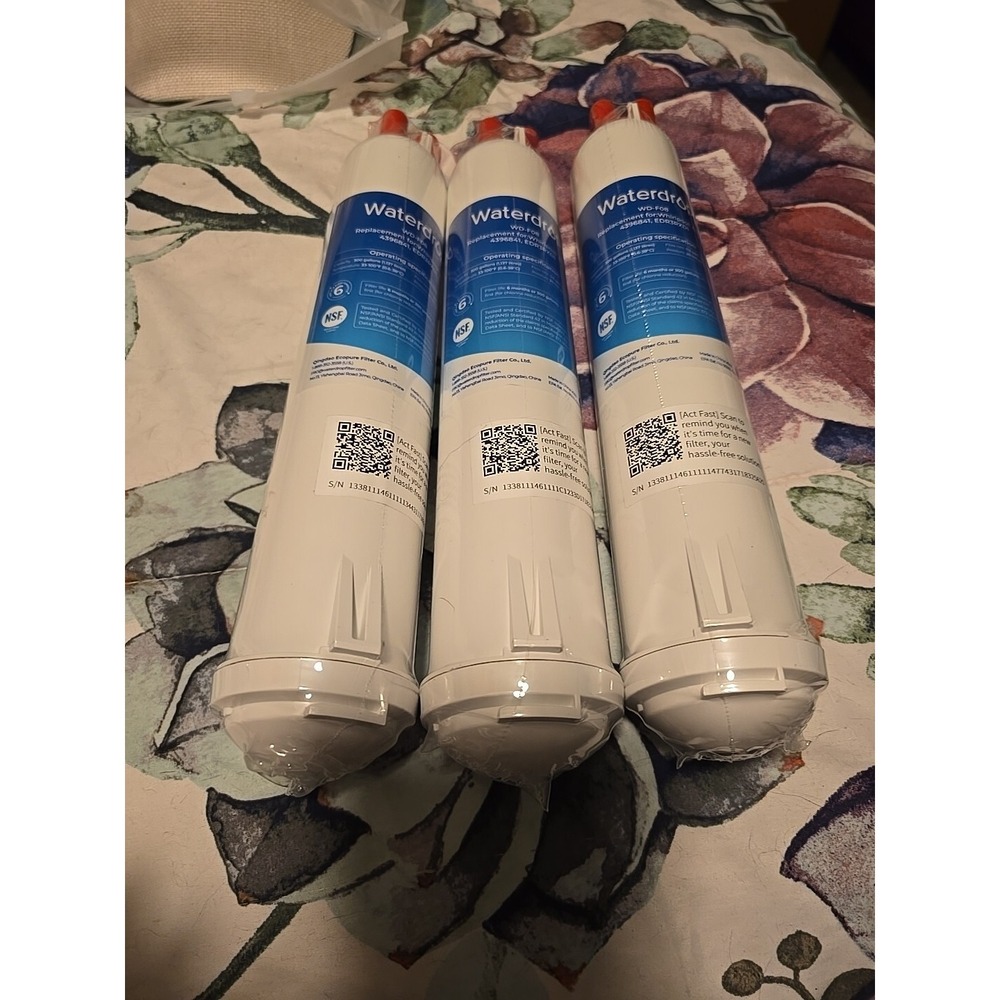 Waterdrop WD-F08 Refrigerator Water Filter Lot Of 3
